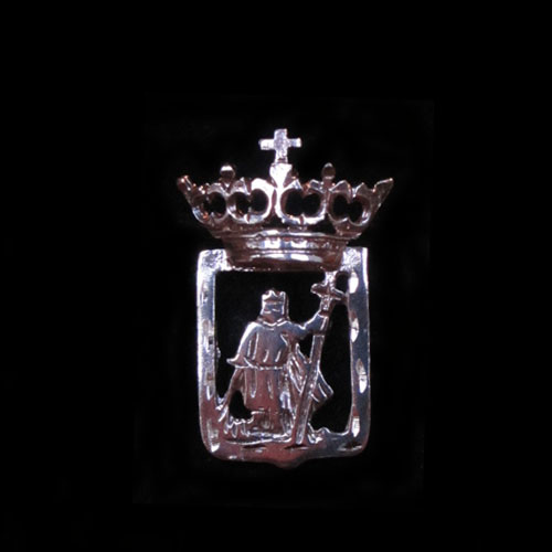 Pin plata escudo Gijón